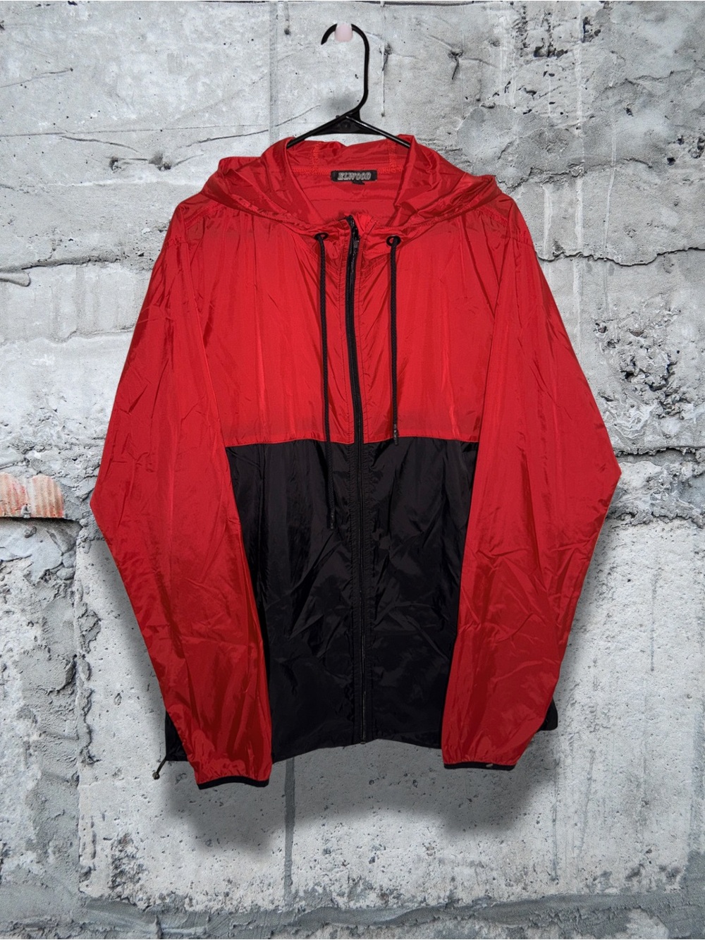 Elwood Clothing Red & Black Windbreaker Jacket